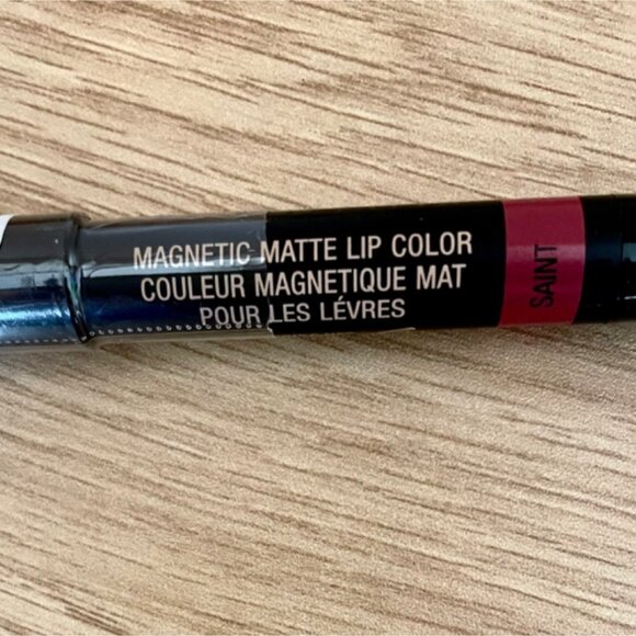 Nudestix Magnetic Matte Lip Color in Saint Red Full Size 2.8g/0.10oz - Picture 3 of 8